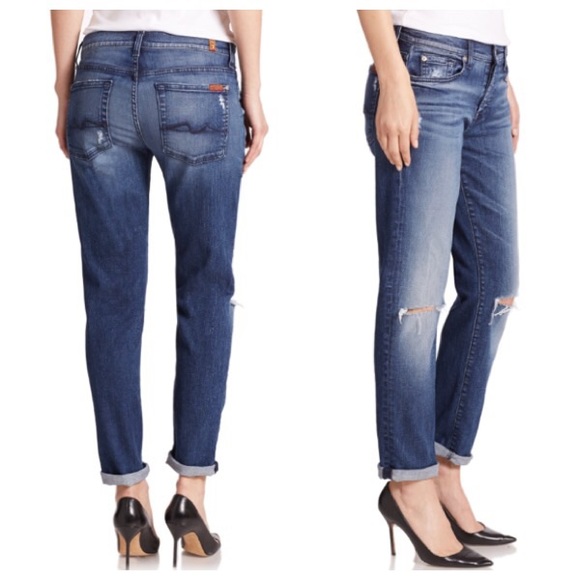 7 for all mankind josefina skinny boyfriend distressed